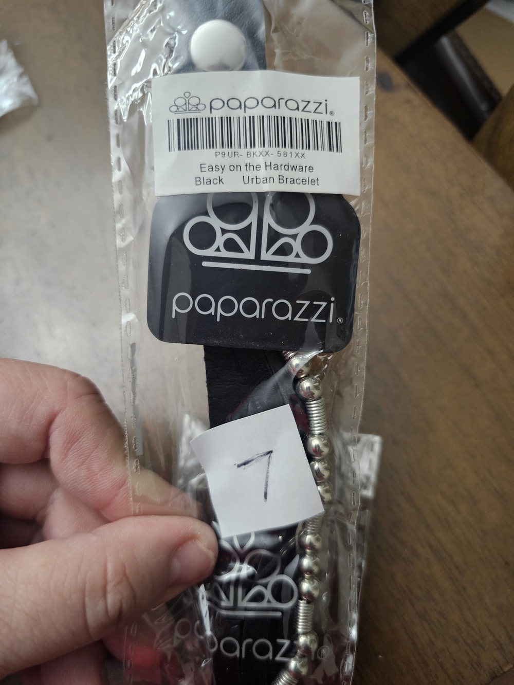 Paparazzi Easy On The Hardware Black Urban Bracelet